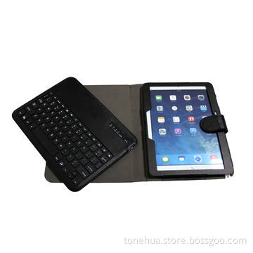 Fashion Leather, Embedded Bluetooth, Keyboard Case for iPad 5 with Stand Function